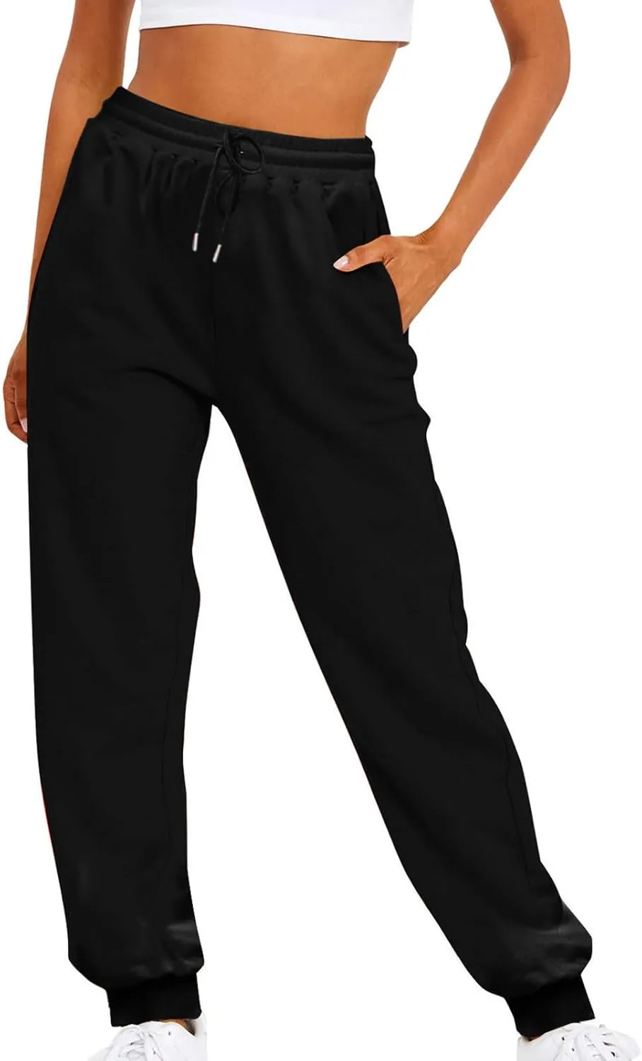 Jogger Sweatpants for Women Fleece Lined Track Pants Warm Winter Pants Baggy Casual Pants High Waisted Lounge Pants