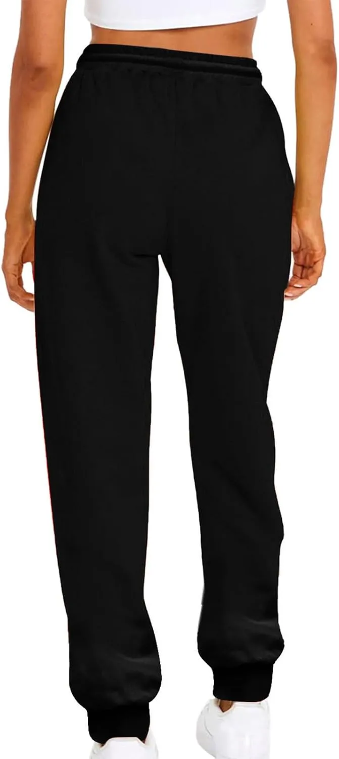 Jogger Sweatpants for Women Fleece Lined Track Pants Warm Winter Pants Baggy Casual Pants High Waisted Lounge Pants