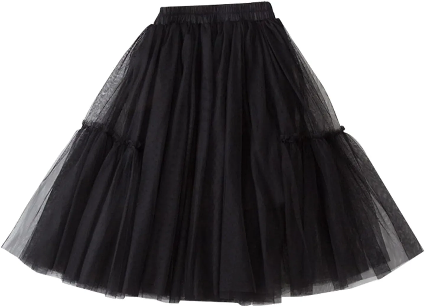 Kids Girls Chain Dresses Little Child Girls Long Skirt Girls Tiered Ruffle Maxi Skirts Girls Soft Fluffy Skirt