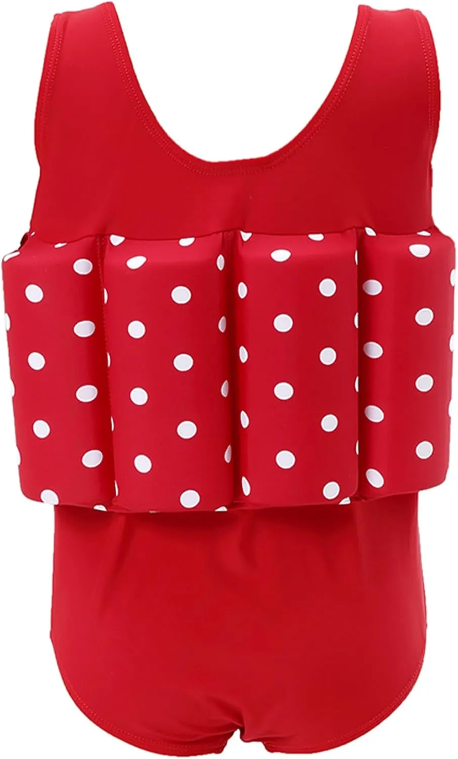 Kids Girls Float Suit with Adjustable Buoyancy Bars Baby Swim Vest for 1-10 Years One-Piece Toddler Swimsuits Quick Dry Girls Bathing Suit with Arm Floaties Floatation Suit Swimwear for Sea Beach Pool