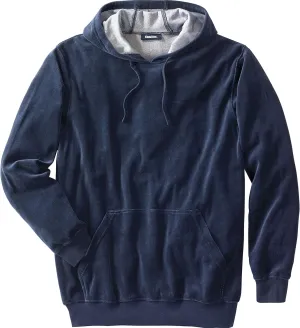 KingSize Men's Big & Tall Tall Velour Long-Sleeve Pullover Hoodie