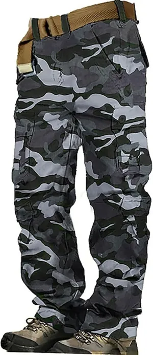Knit Casual Pants for Men Men's Solid Color and Windproof and Rainproof Pants Winter Warm Training Active Track