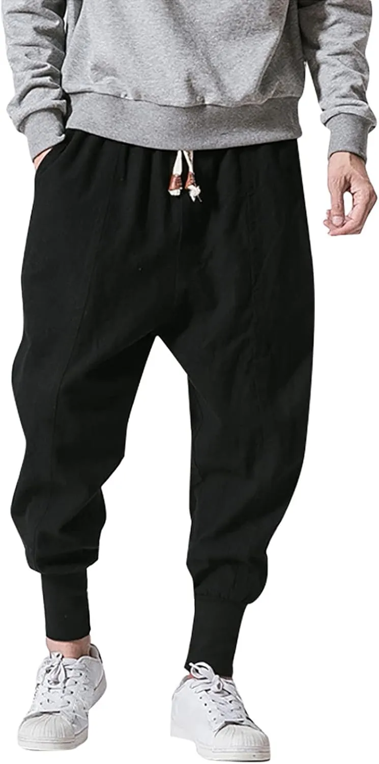 LCMTWX Mens Pants Loose Pants and Winter High Street Fashion Leisure Loose Sports Outdoor Running Sweater Pants Trousers