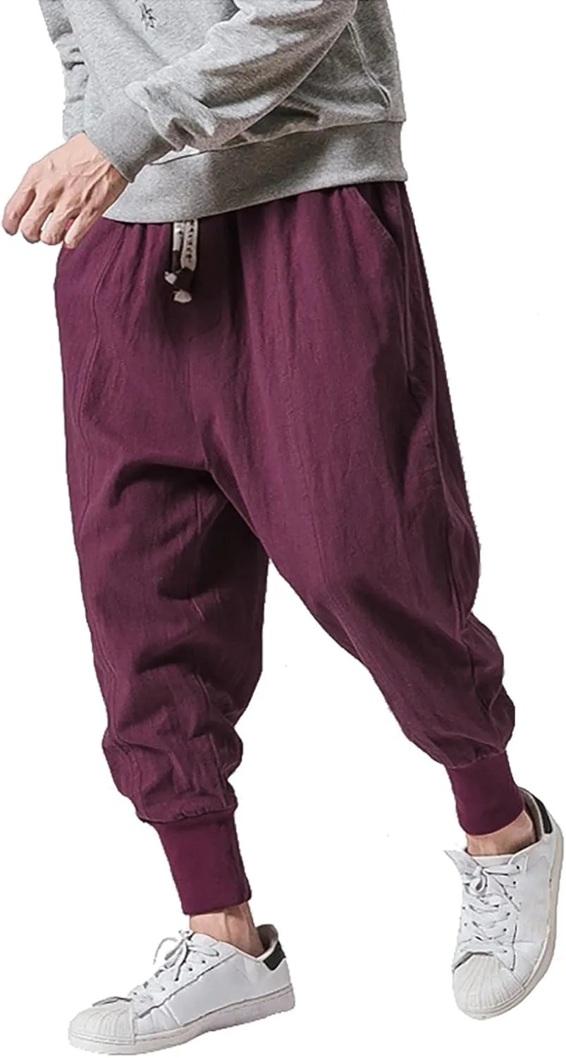 LCMTWX Mens Pants Loose Pants and Winter High Street Fashion Leisure Loose Sports Outdoor Running Sweater Pants Trousers
