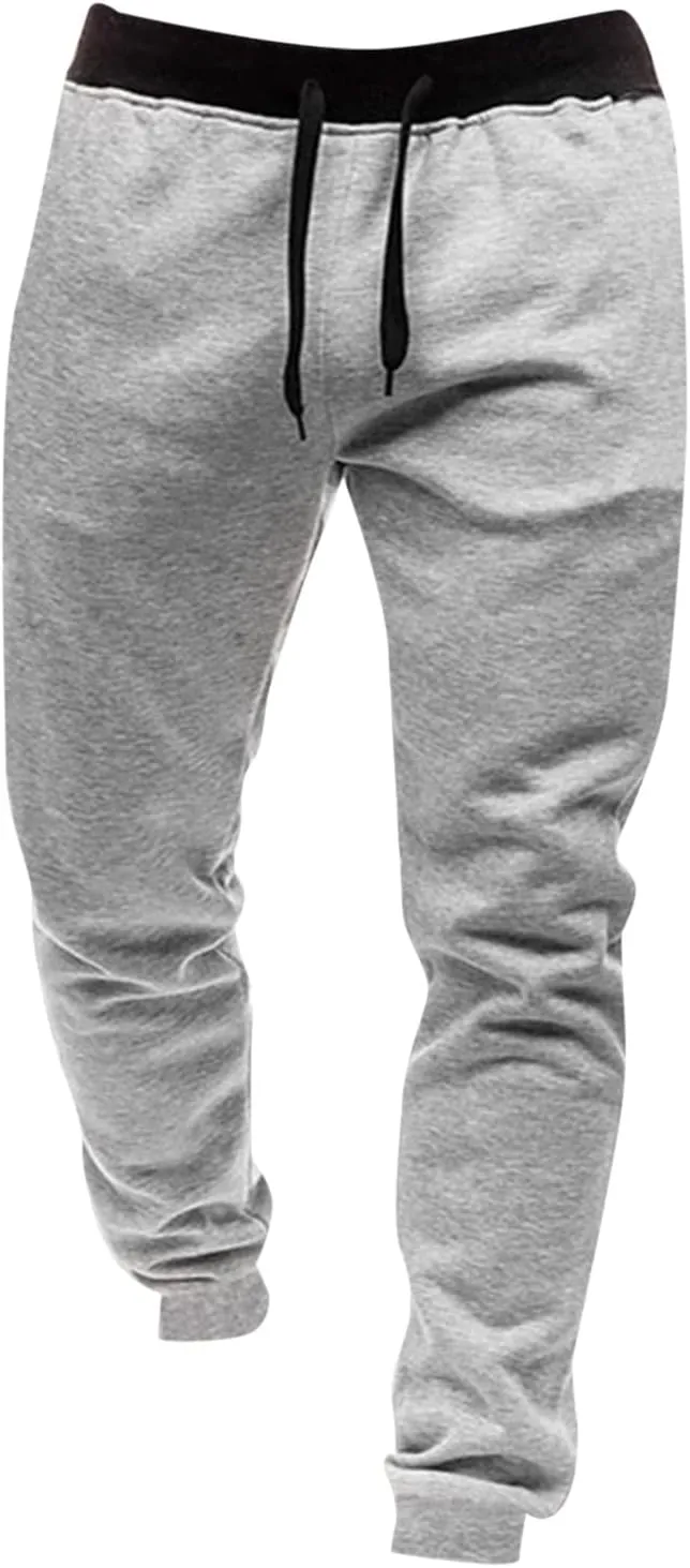 LCMTWX Mens Pants Loose Pants and Winter High Street Fashion Leisure Loose Sports Outdoor Running Sweater Pants Trousers