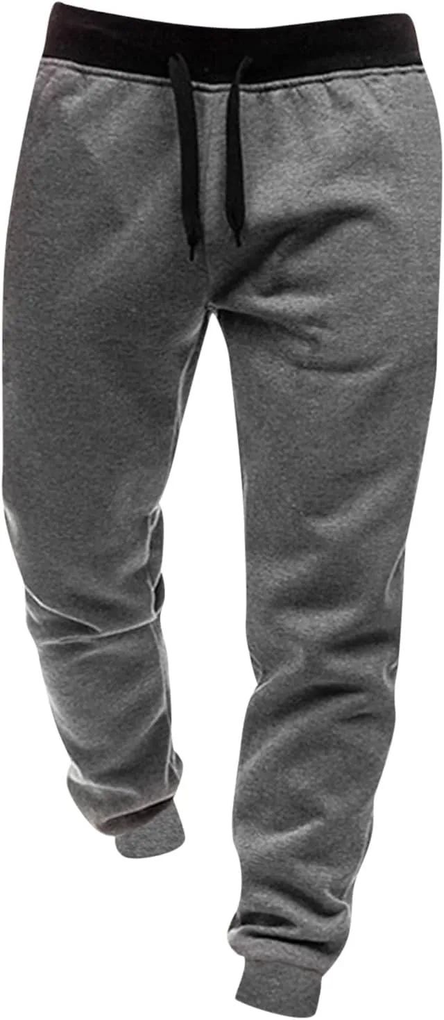 LCMTWX Mens Pants Loose Pants and Winter High Street Fashion Leisure Loose Sports Outdoor Running Sweater Pants Trousers