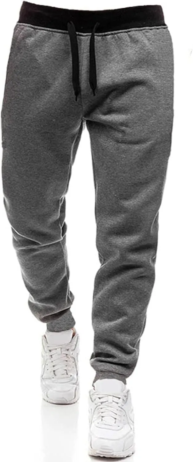 LCMTWX Mens Pants Loose Pants and Winter High Street Fashion Leisure Loose Sports Outdoor Running Sweater Pants Trousers
