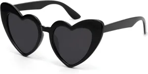 LIKSMU Heart Sunglasses for Women Trendy Cat Eye Love Shaped Sunglasses Vintage Lovely Retro Cute Sun Glasses
