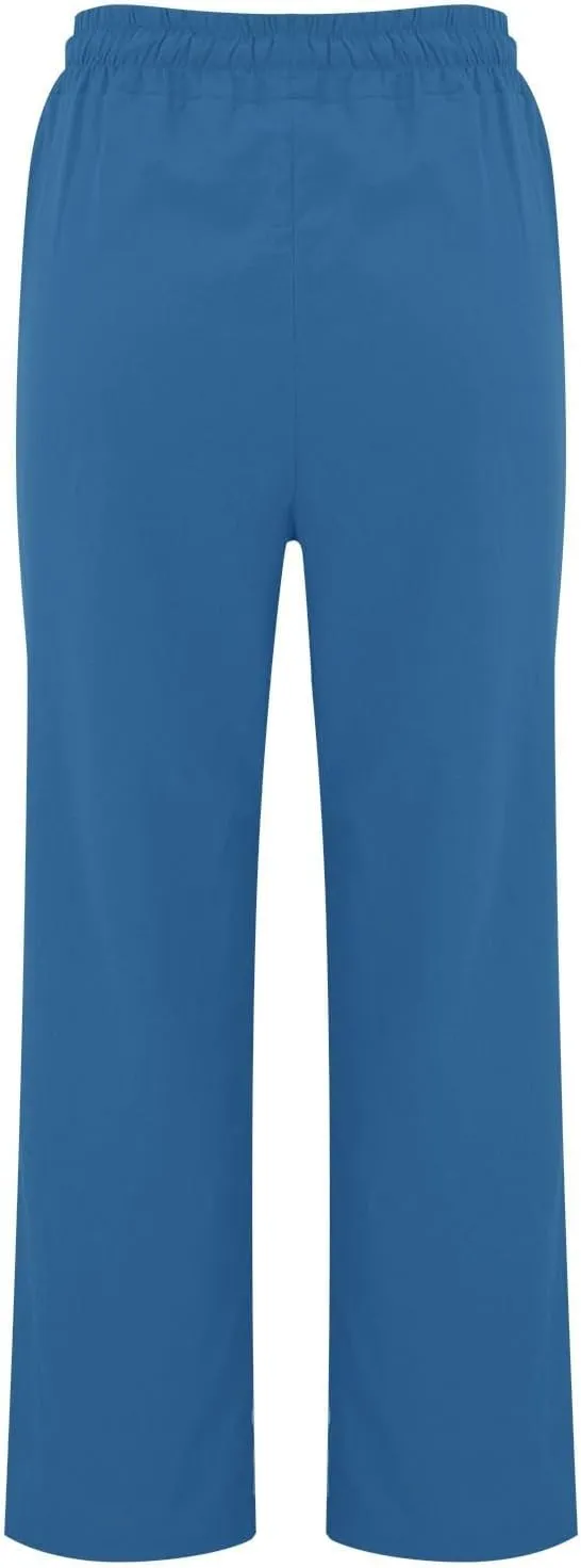Linen Pants Women Plus Size Breathable Lightweight Cotton Straight Leg Pants Loose Fit Casual Summer Beach Trouser