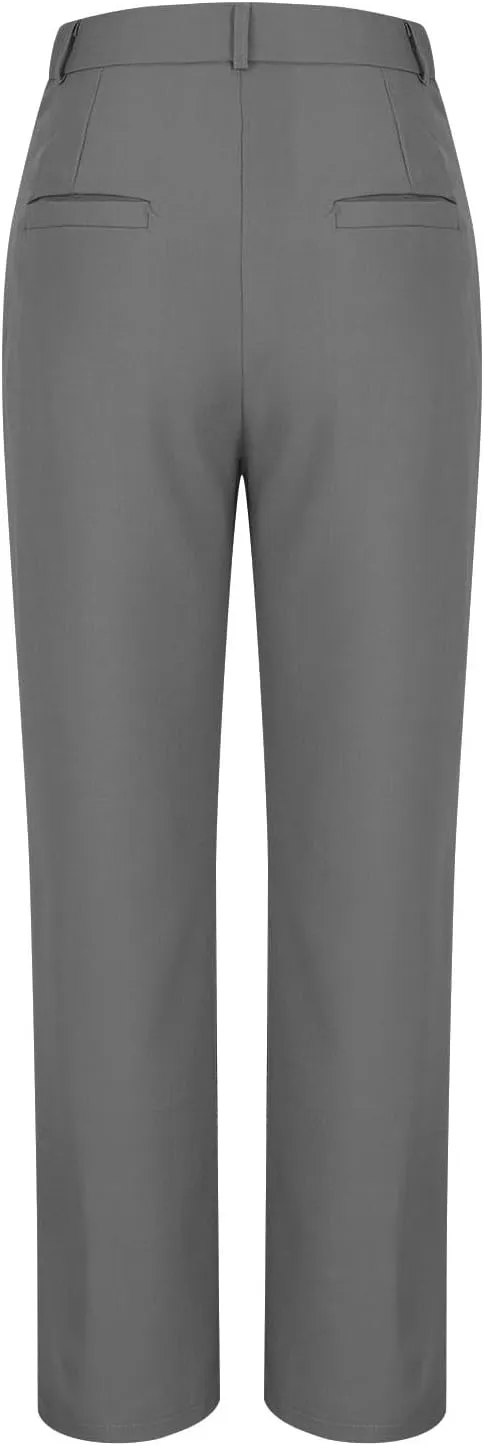Lmdudan 2025 Dress Pants Women Work Business Pants Tummy Control Office Straight Leg Trousers High Waisted Ladies Slacks