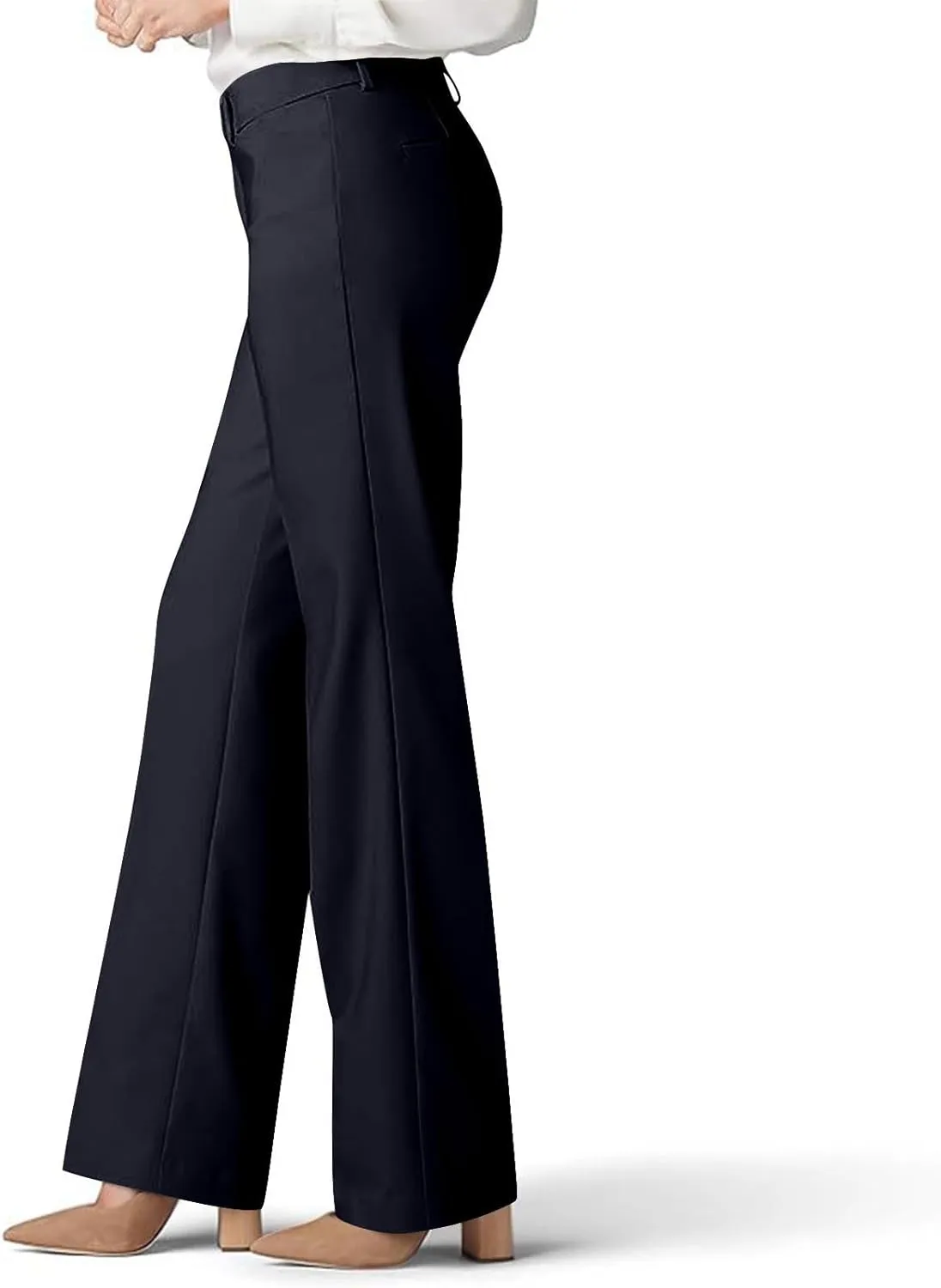 Lmdudan 2025 Dress Pants Women Work Business Pants Tummy Control Office Straight Leg Trousers High Waisted Ladies Slacks