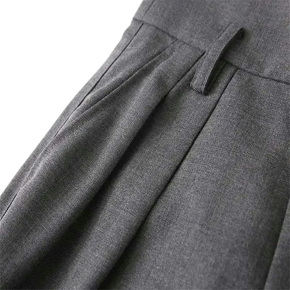 Loose high Waist Pants for Women's Spring and Autumn Work Clothes Casual Harren Ties Long Pants