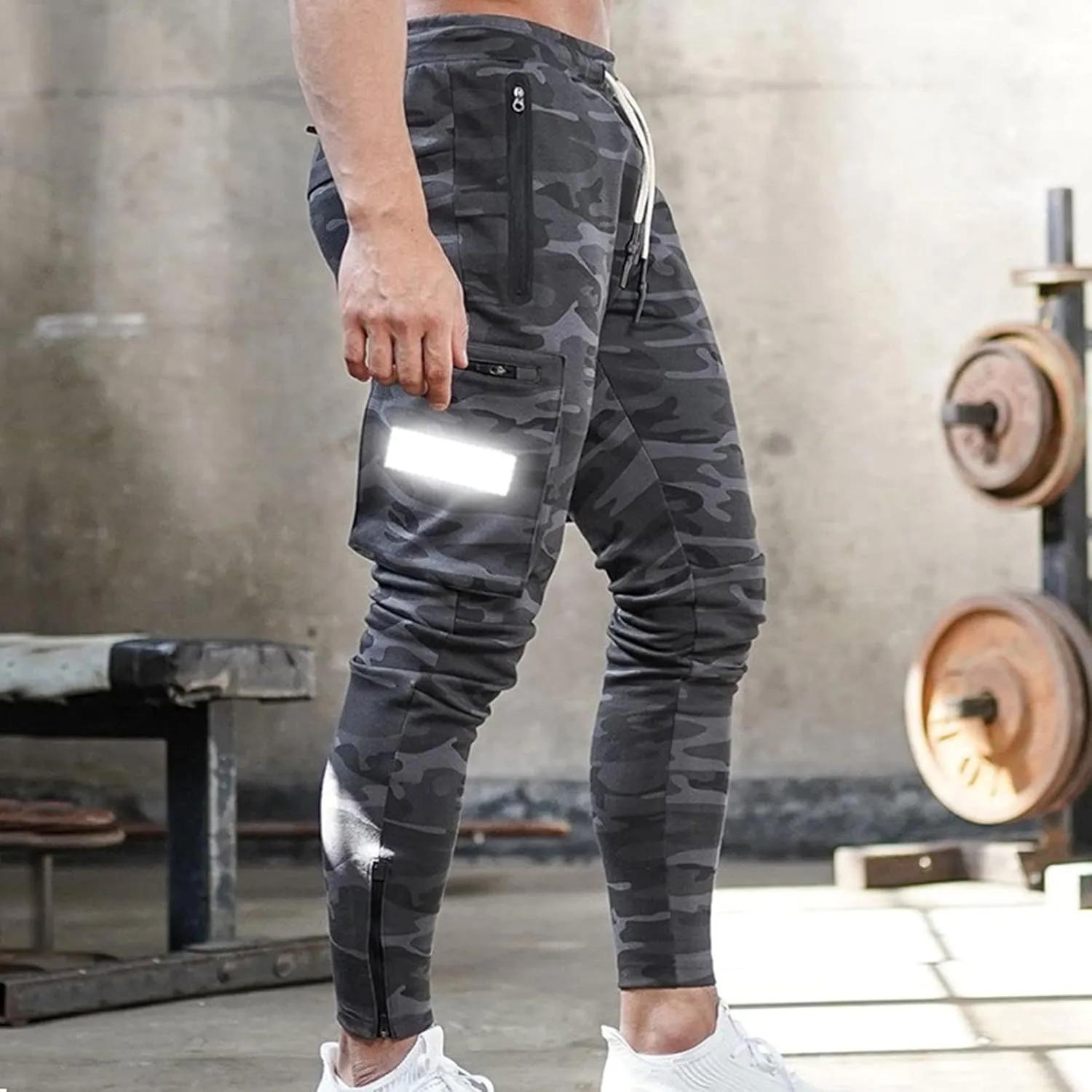Male Versatile All Season Cargo Pants Multi Pocket Zip Button Hem Solid Color Outdoor Trousers Casual Pants Men