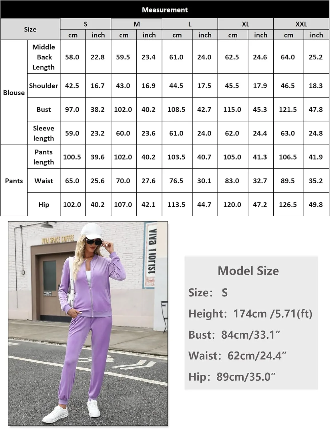 Marvmys Women's Velour Tracksuit Full Zip Up Sweatsuits Set 2 Piece Outfits Jogger Set