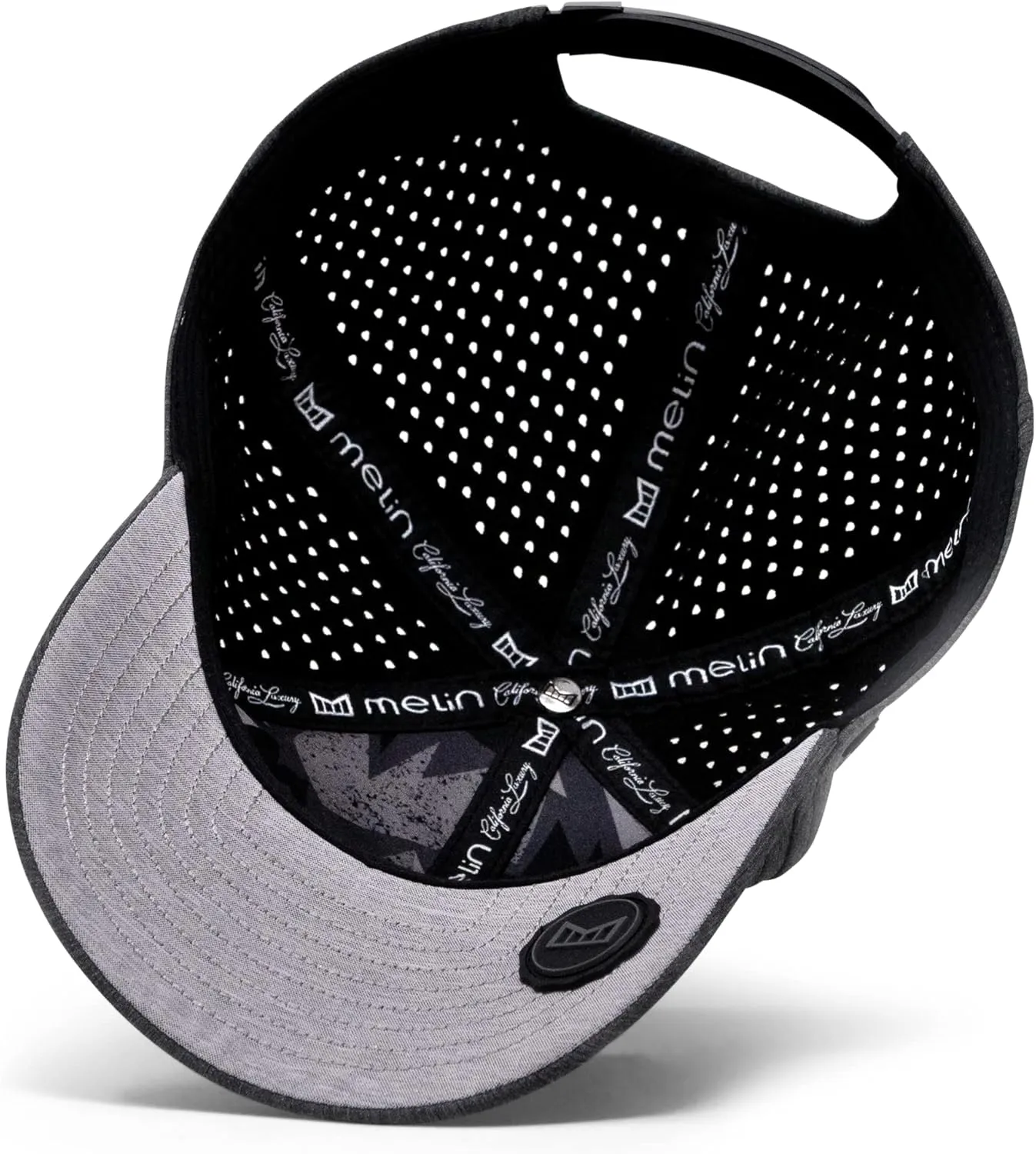 melin A-Game Hydro, Performance Snapback Hats, Water-Resistant Baseball Caps for Men & Women, Golf, Running, or Workout Hat