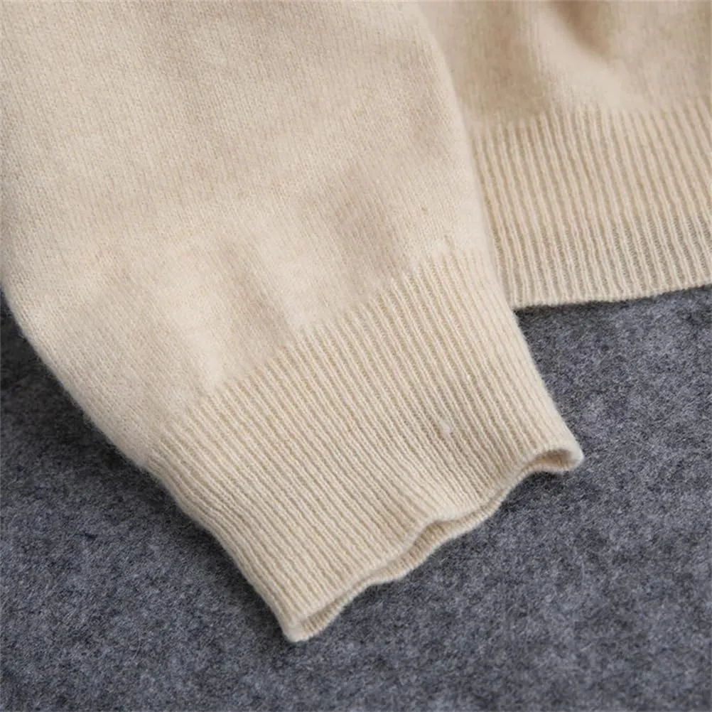 Men Casual V Neck Sweater Ribbed Knit Slim Fit Long Sleeve Solid Color Pullovers Regular Fit Knitting Sweaters