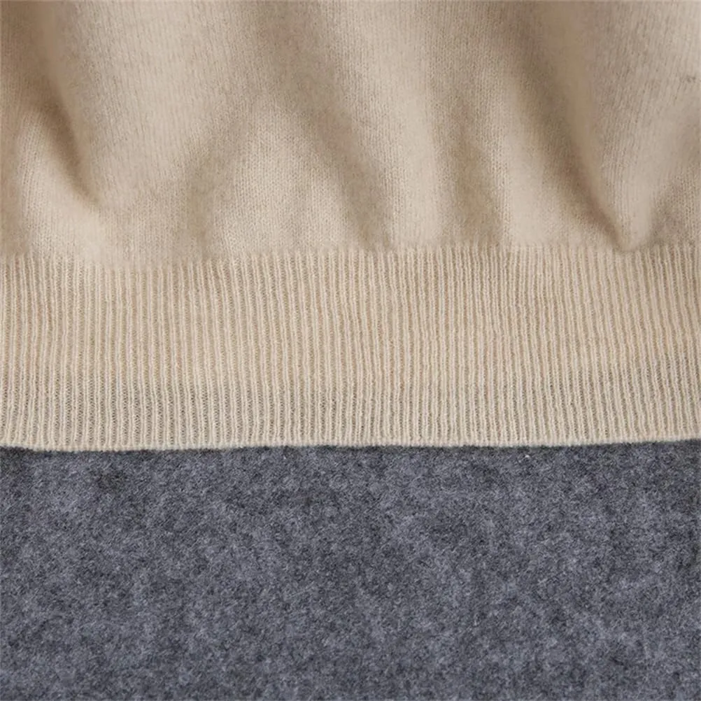 Men Casual V Neck Sweater Ribbed Knit Slim Fit Long Sleeve Solid Color Pullovers Regular Fit Knitting Sweaters