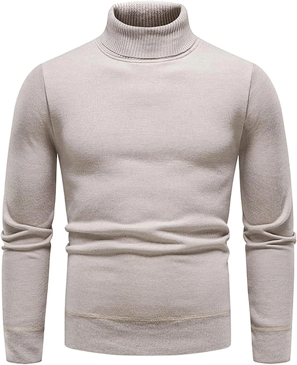 Men's Cardigan Sweaters with Buttons Ribbed Slim Fit Knitted Pullover Autumn Winter Turtleneck Solid Sweater, M-4XL