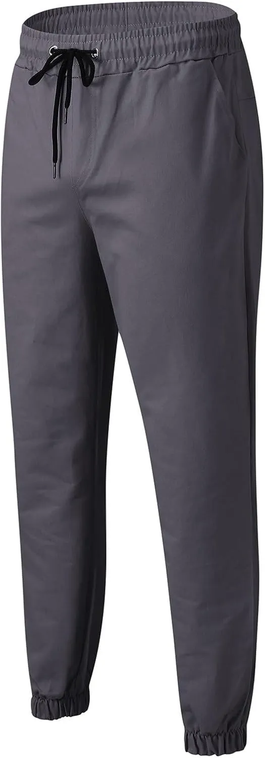 Men's Cargo Pants Plus Size Pocket Lace Up Elastic Waist Pants Trousers Overall Cute Plush