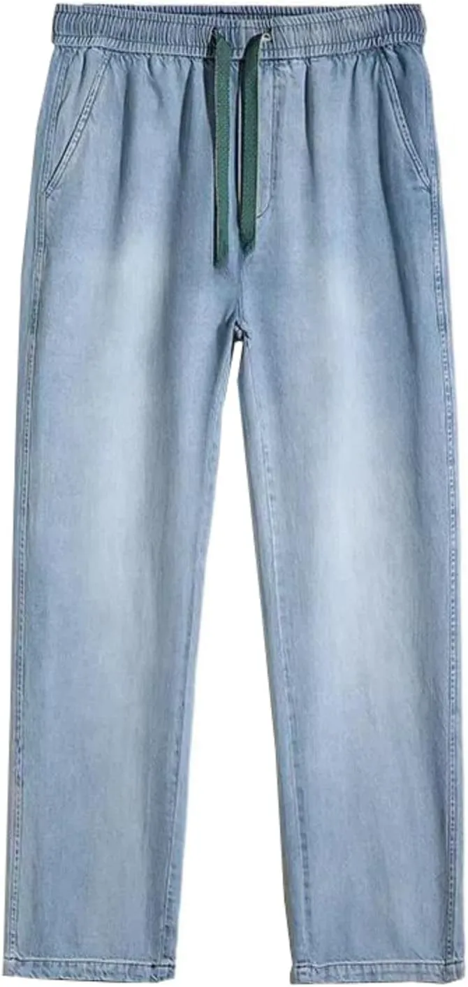 Men's Casual Pants, Loose Sports Straight-Leg Wide-Leg Trousers