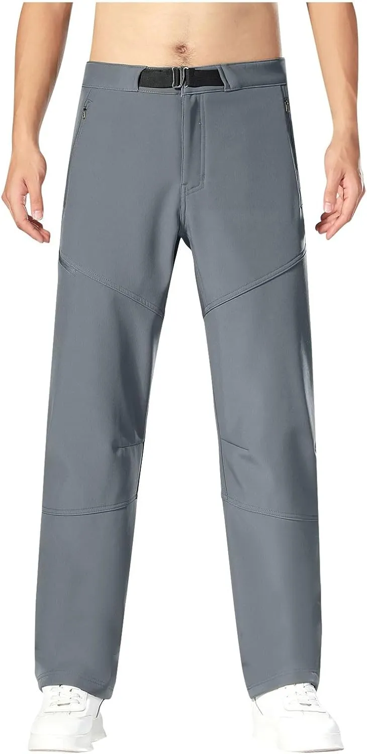 Men's Casual Sports Pants Loose Fit Elastic Waist Patchwork Sweatpants Pants Lightweight Solid Straight Trousers
