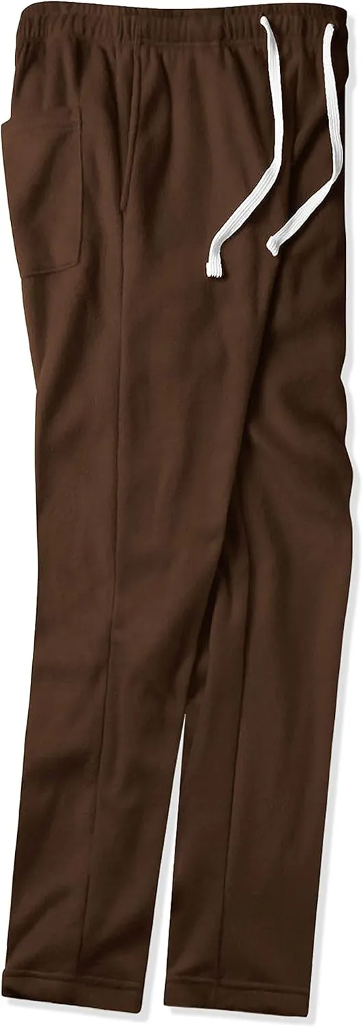Mens Fuzzy Pants Solid Plush Fleece Jogger Sweatpants with Pockets