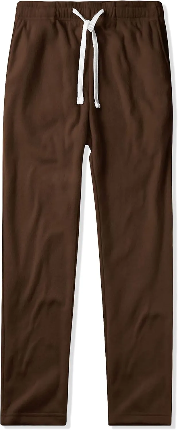 Mens Fuzzy Pants Solid Plush Fleece Jogger Sweatpants with Pockets