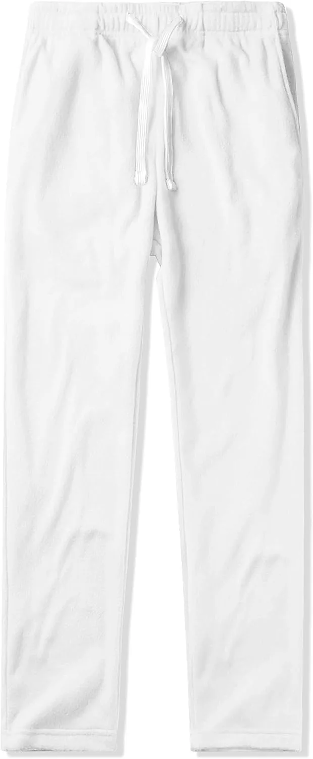 Mens Fuzzy Pants Solid Plush Fleece Jogger Sweatpants with Pockets