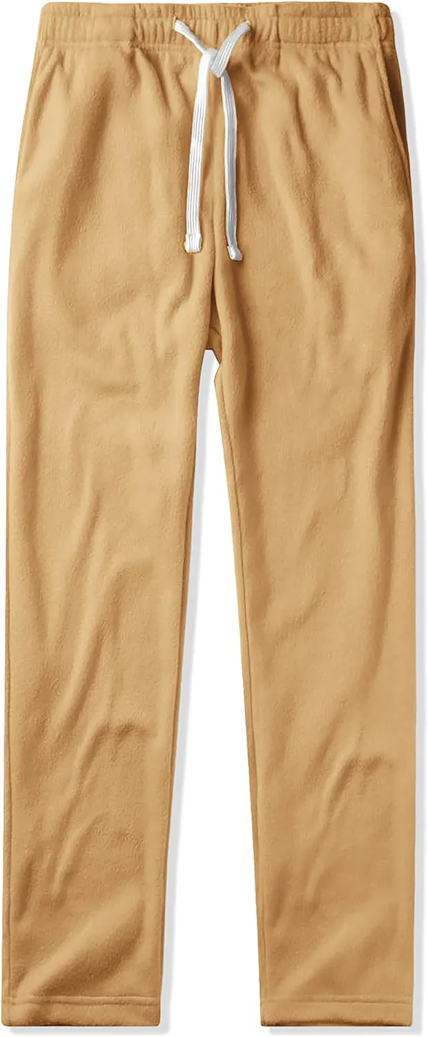 Mens Fuzzy Pants Solid Plush Fleece Jogger Sweatpants with Pockets