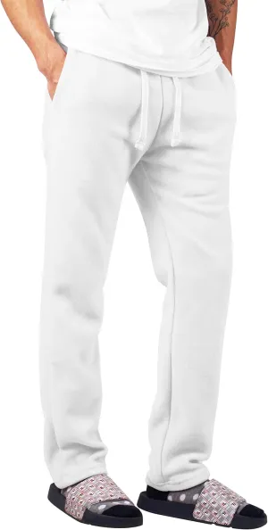 Mens Fuzzy Pants Solid Plush Fleece Jogger Sweatpants with Pockets