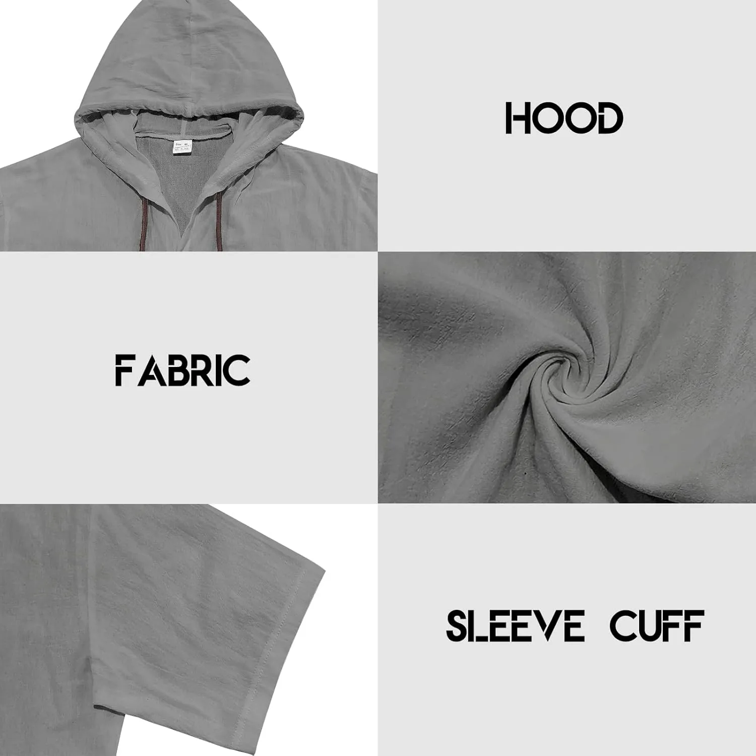 Mens Linen Hoodies Short Sleeve Button Down Shirts Casual Hawaiian Beach Yoga Sweatshirts