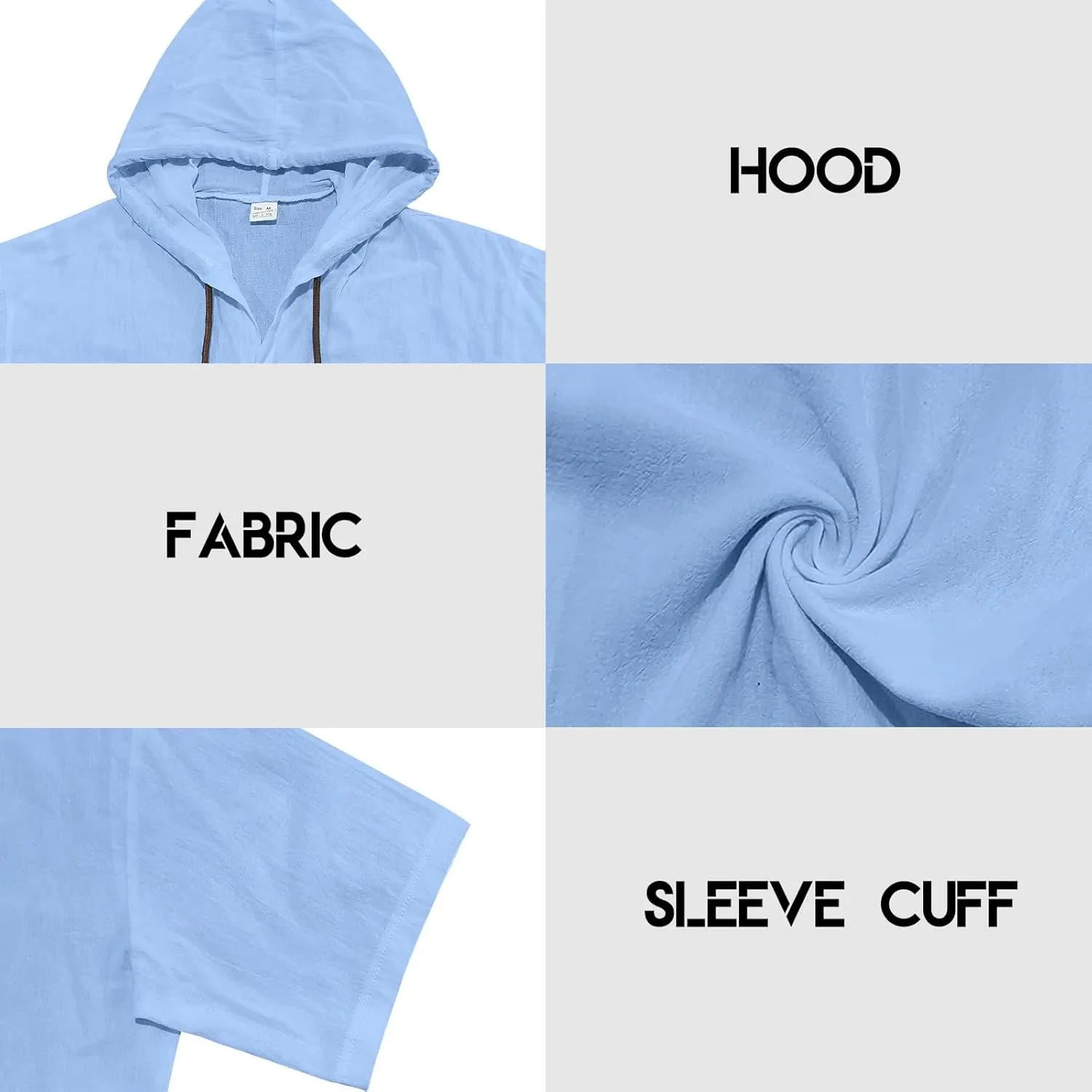 Mens Linen Hoodies Short Sleeve Button Down Shirts Casual Hawaiian Beach Yoga Sweatshirts