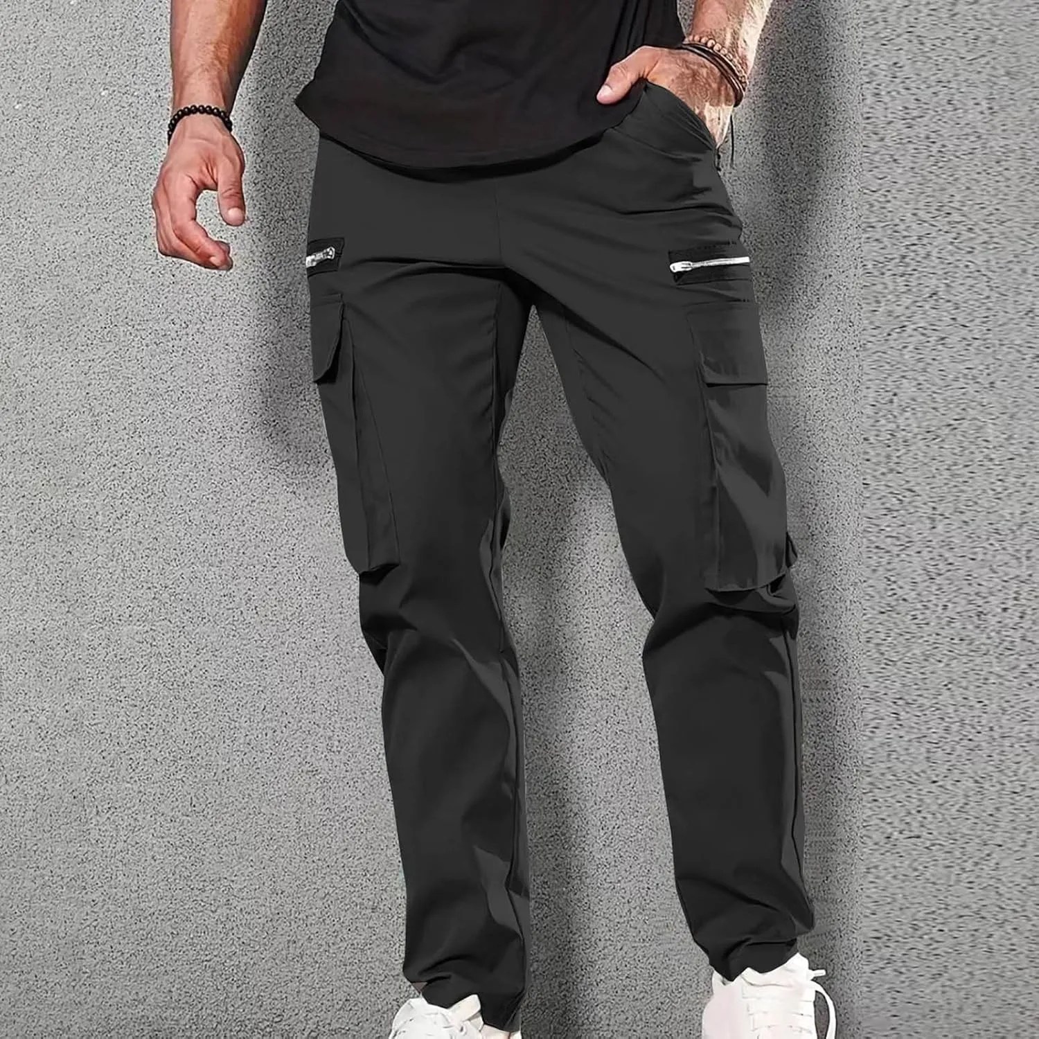 Mens Straight Leg Basic Long Leg Loose Fit Pants for Man Cargo Track Athletic Jogger Fall Summer 2025 Fashion Y2K