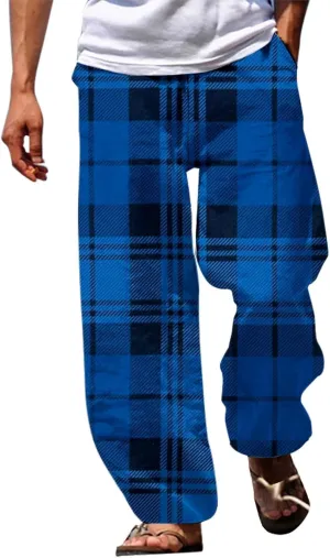 Men's Trousers Summer Pants Beach Pants Drawstring Elastic Waist Comfort Casual Holiday Streetwear Chinos Pants