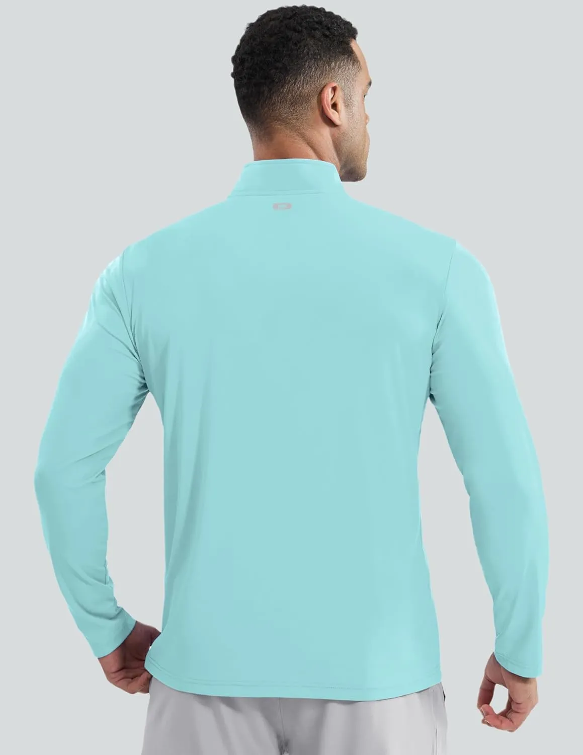 MIER Mens Quarter Zip Pullover Dry Fit Lightweight 1/4 Zip Long Sleeve Shirts for Athletic Running Golf Hiking, UPF 50 