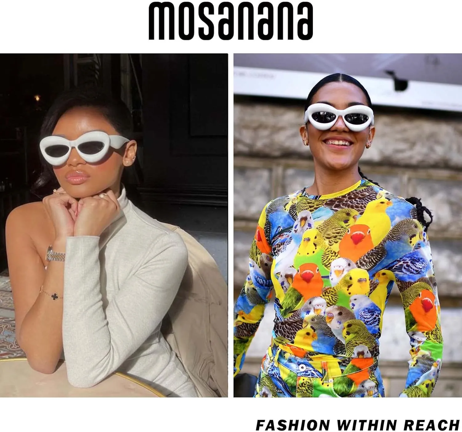 mosanana Inflated Cat Eye Sunglasses for Women Mod. Mia