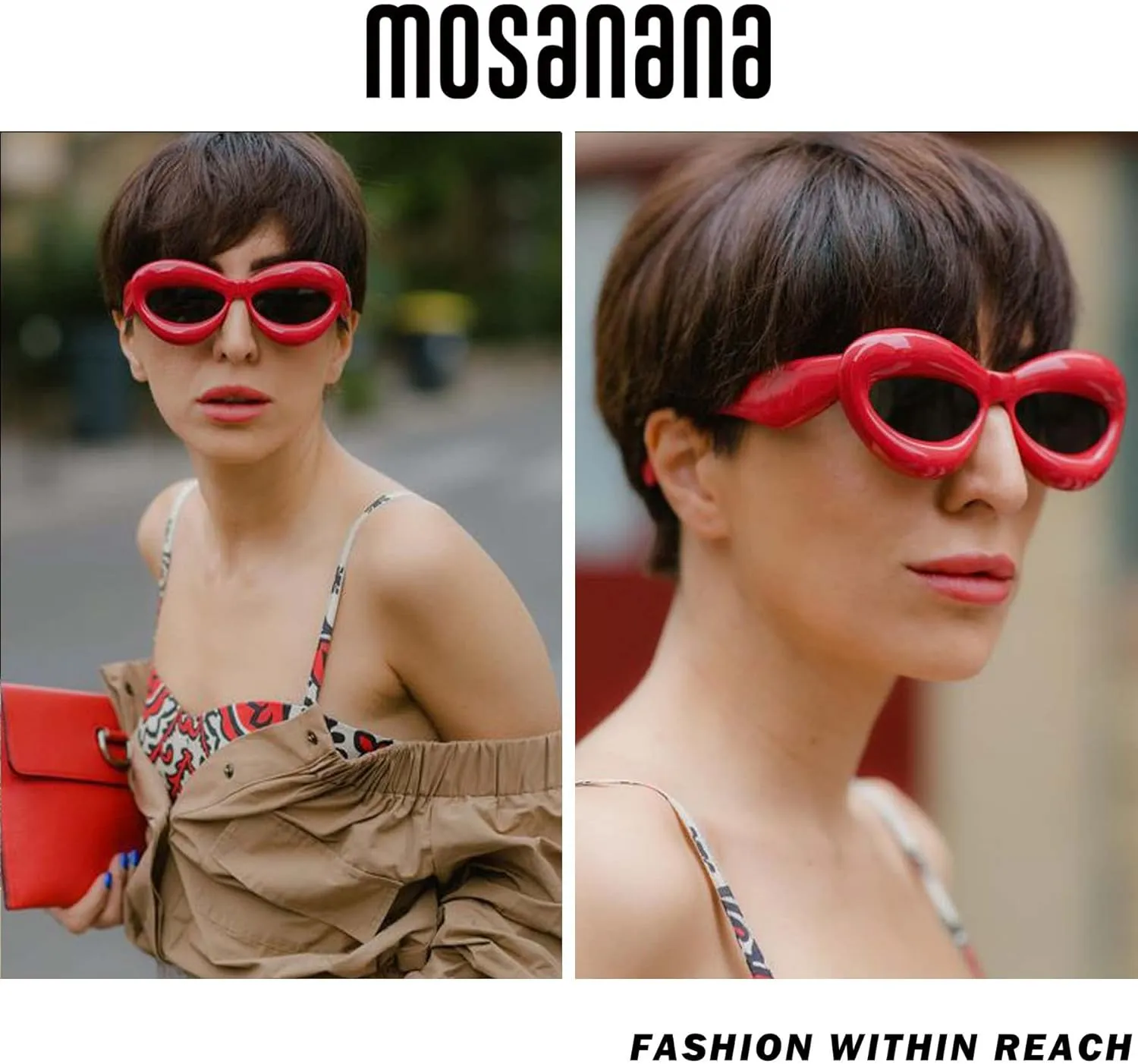 mosanana Inflated Cat Eye Sunglasses for Women Mod. Mia