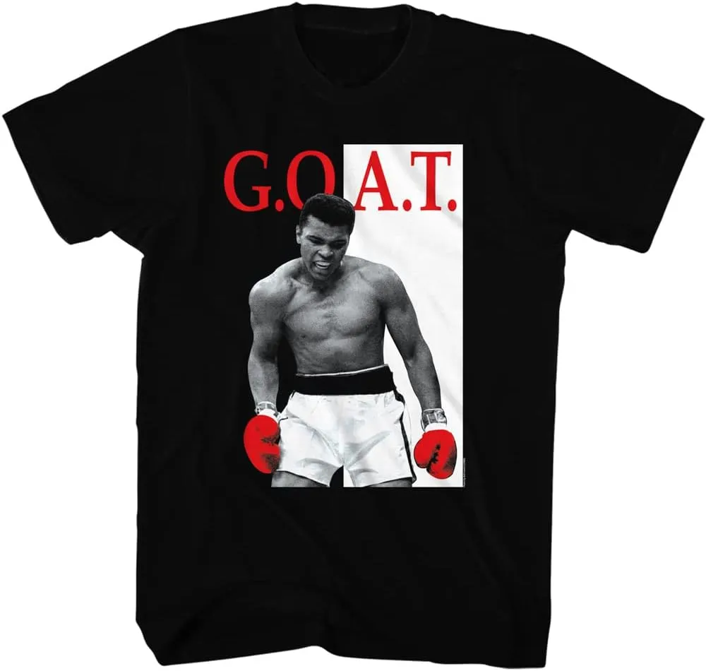 Muhammad Ali T Shirt Heavyweight Champion Goat Adult Short Sleeve T-Shirts Graphic Tees Boxing Shirt