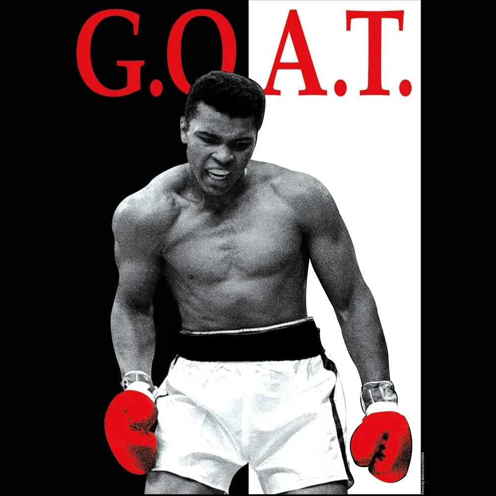 Muhammad Ali T Shirt Heavyweight Champion Goat Adult Short Sleeve T-Shirts Graphic Tees Boxing Shirt