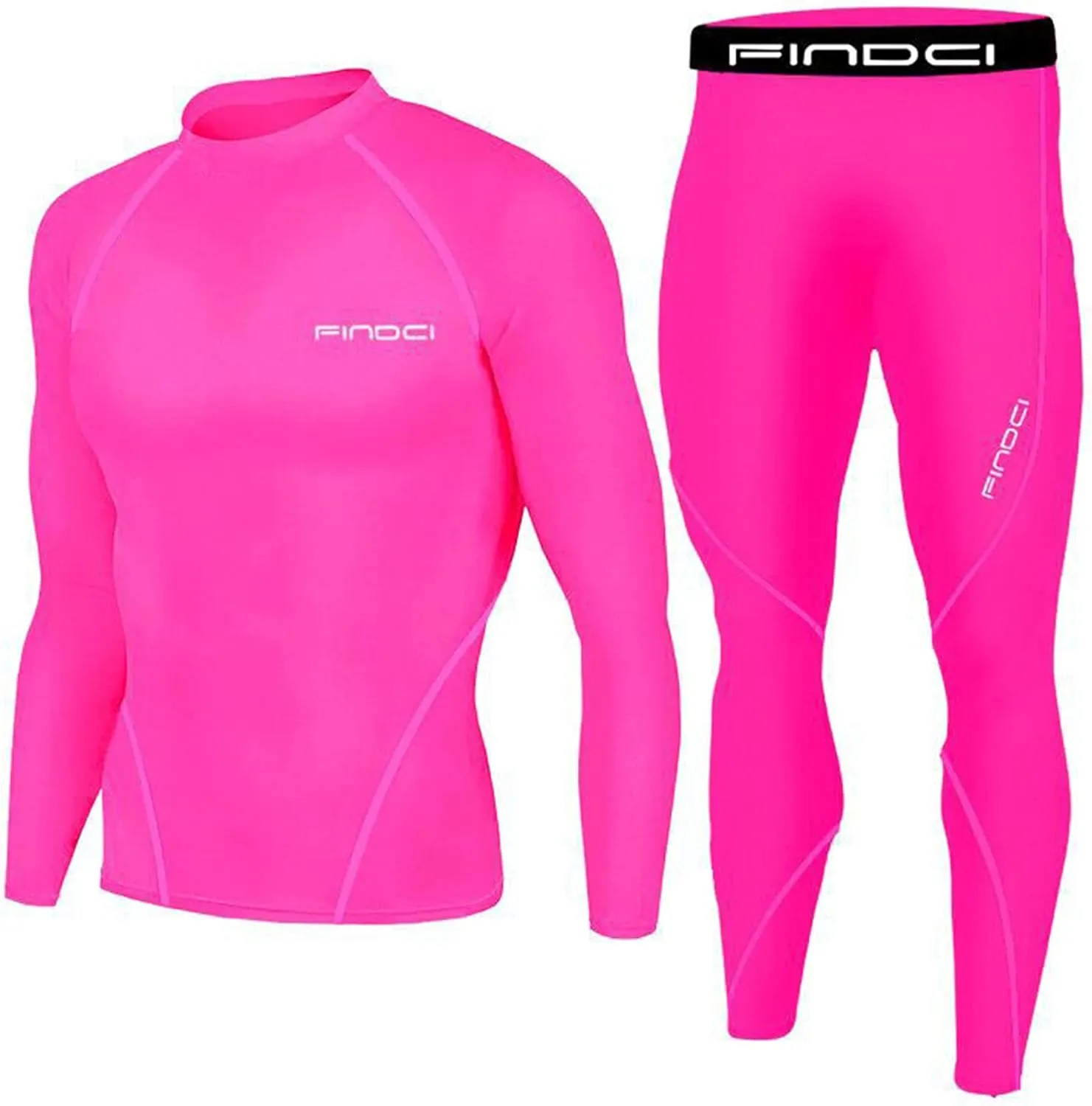 Muscularfit Men's Sports Running Set Compression Long Sleeve Athletic Tracksuit Quick-Dry Fitness Tracksuit Gym Yoga Suits