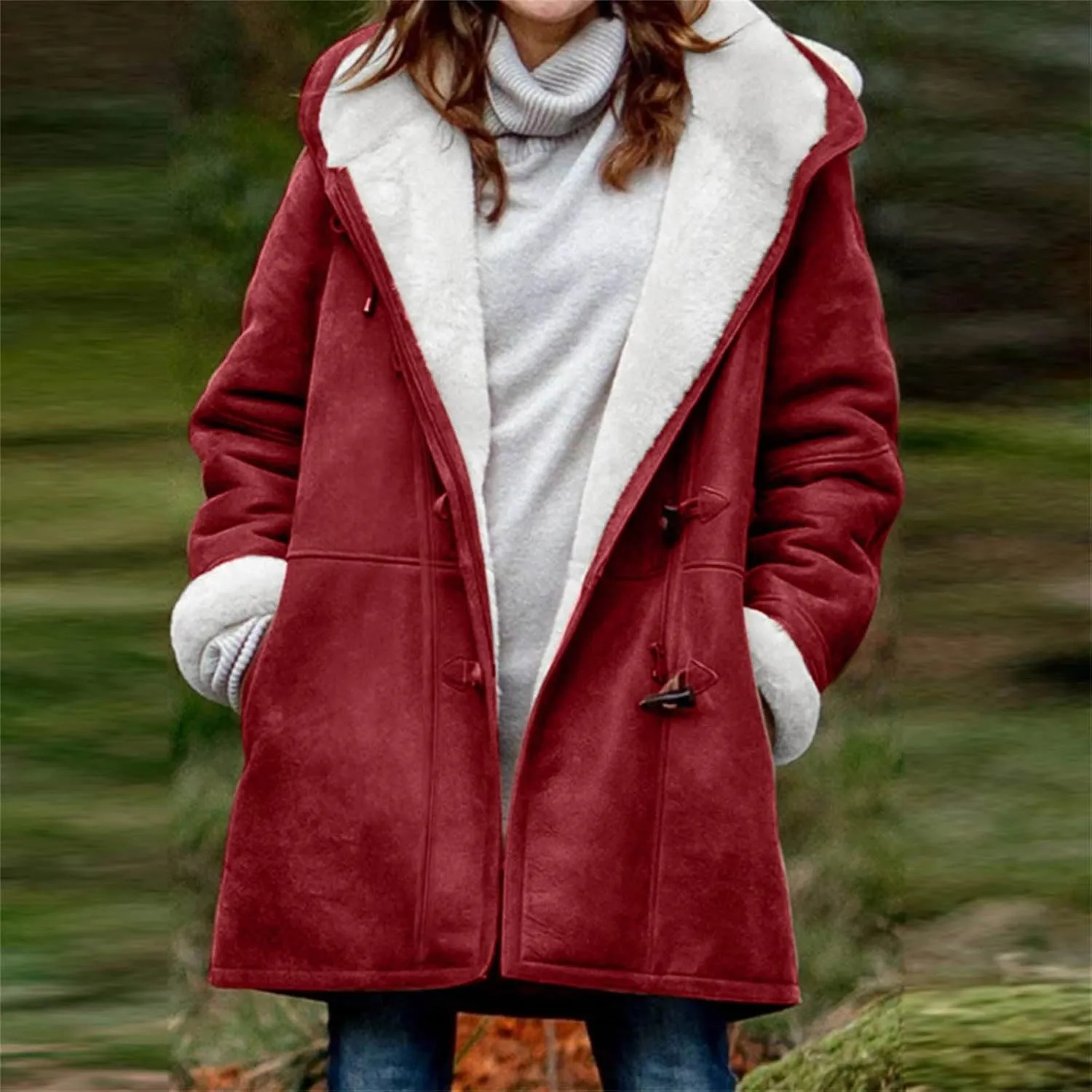 Outfits for Juniors Winter Fall Long Christmas Thick Warm Thick Hooded Jackets Hoods Windbreaker Outfits Women 2024