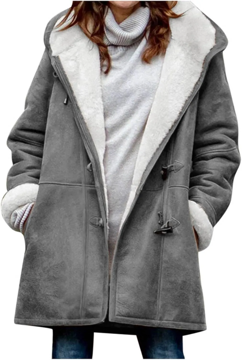 Outfits for Juniors Winter Fall Long Christmas Thick Warm Thick Hooded Jackets Hoods Windbreaker Outfits Women 2024