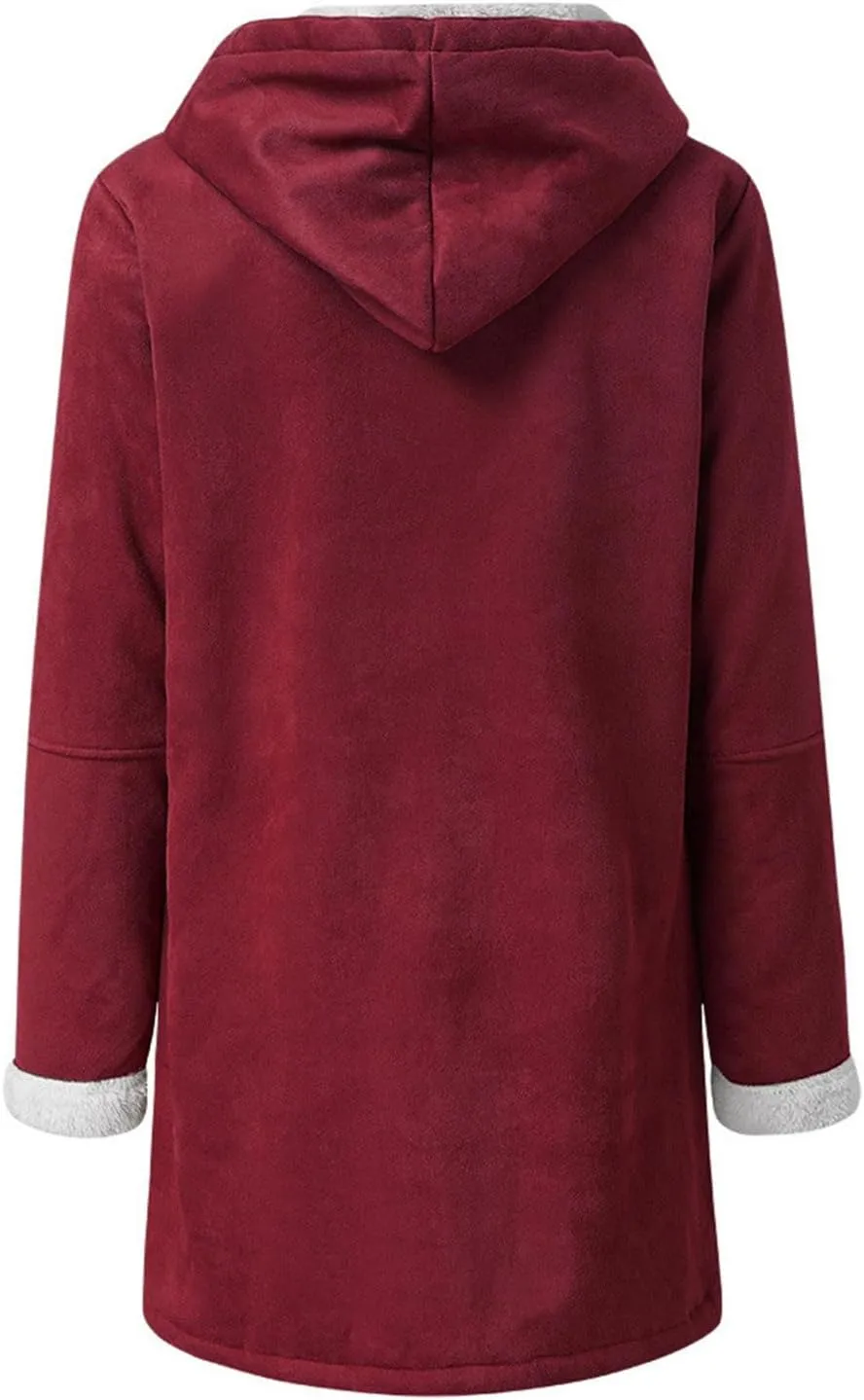 Outfits for Juniors Winter Fall Long Christmas Thick Warm Thick Hooded Jackets Hoods Windbreaker Outfits Women 2024