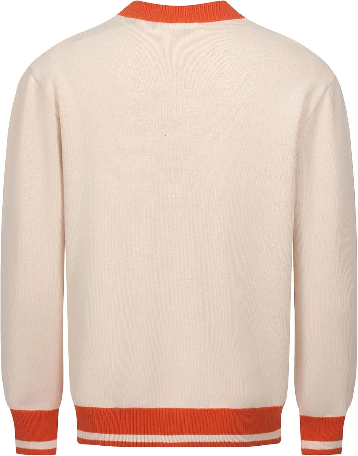 OXKNIT Men's Retro Knitted Cardigan Sweater, 1960s Mod Style Long Sleeve Vintage Casual Tops