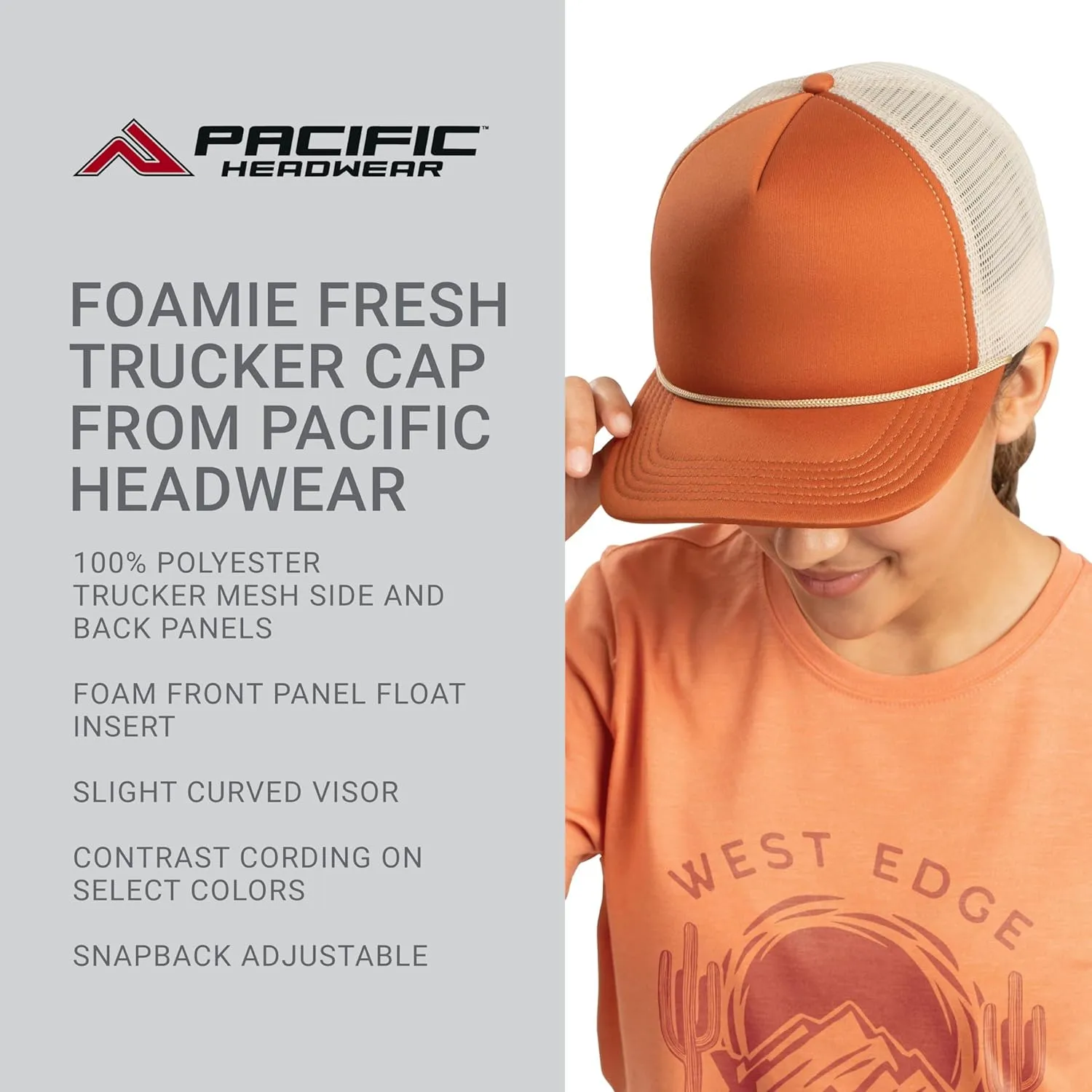 Pacific Headwear Foamie Fresh Trucker Cap