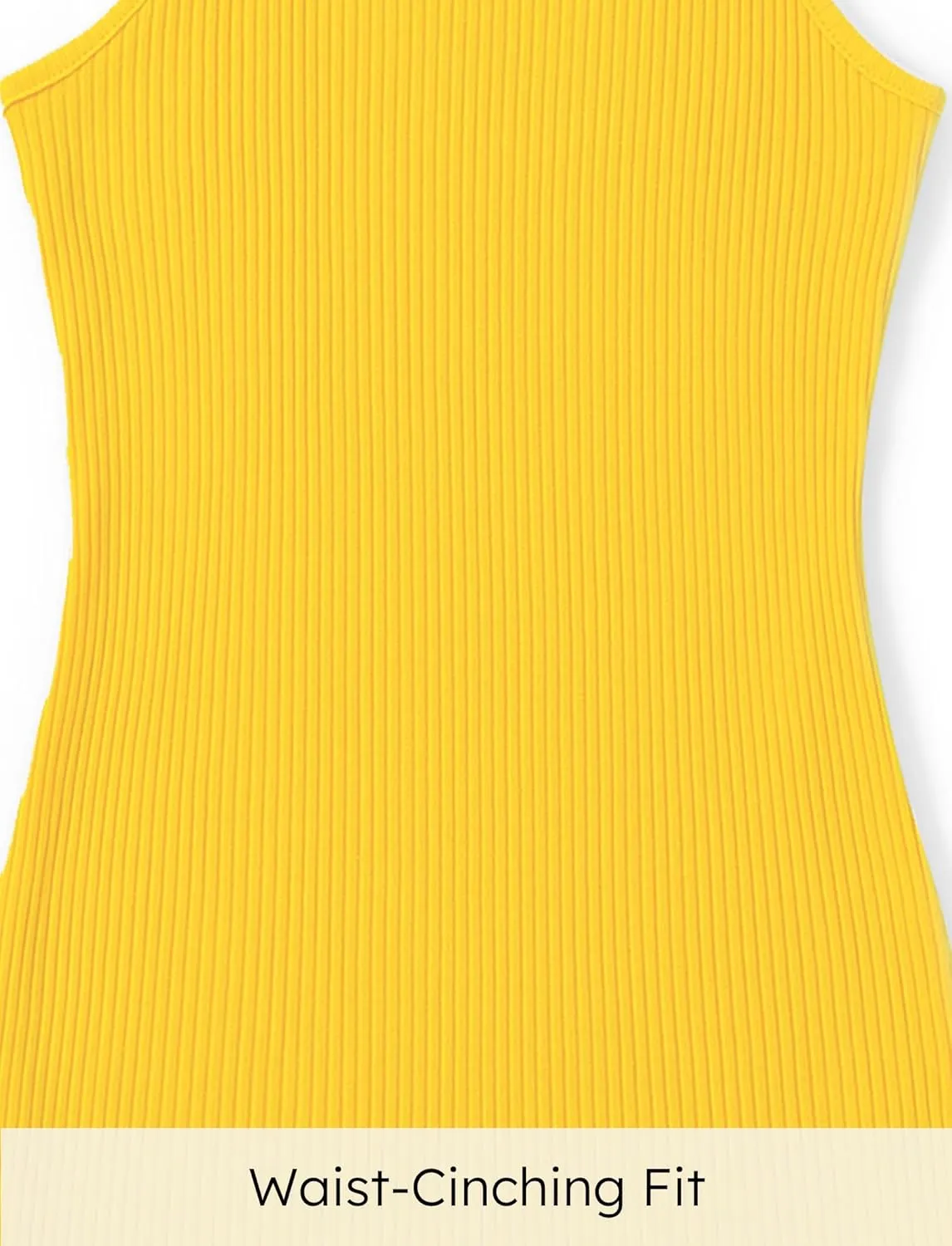 PATPAT Girl's Sleeveless Bodycon Dress Halter Neck Pencil Cami Midi Basi Dresses 4-12 Year