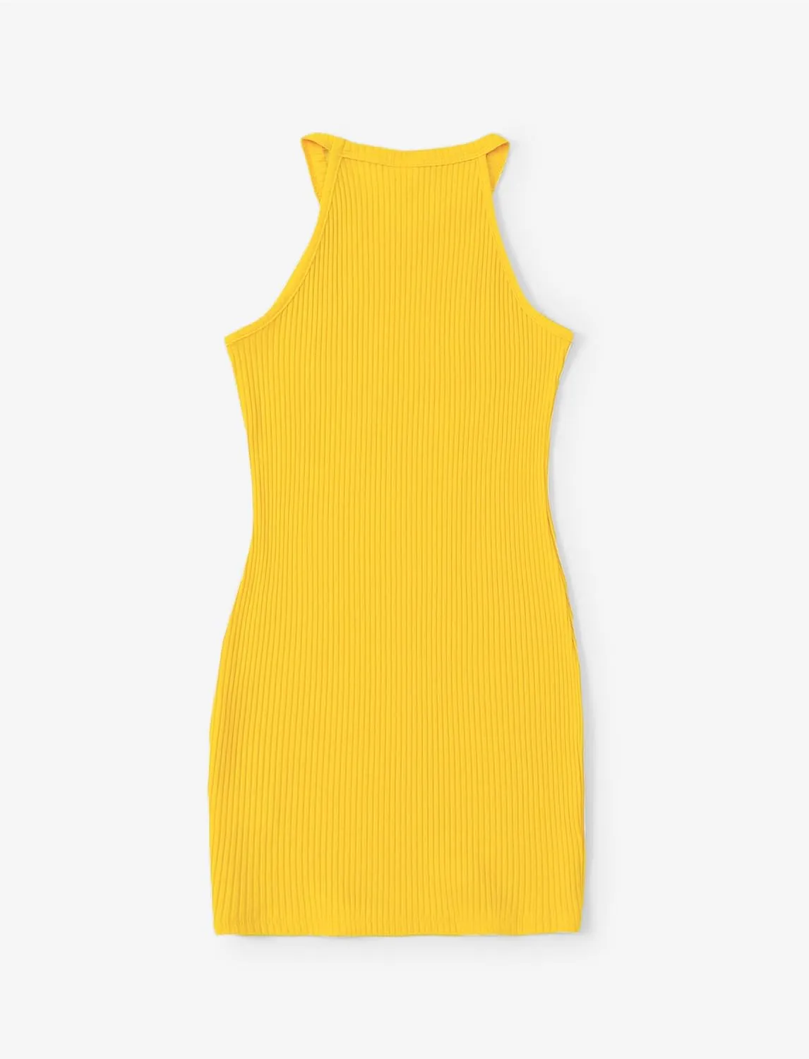 PATPAT Girl's Sleeveless Bodycon Dress Halter Neck Pencil Cami Midi Basi Dresses 4-12 Year