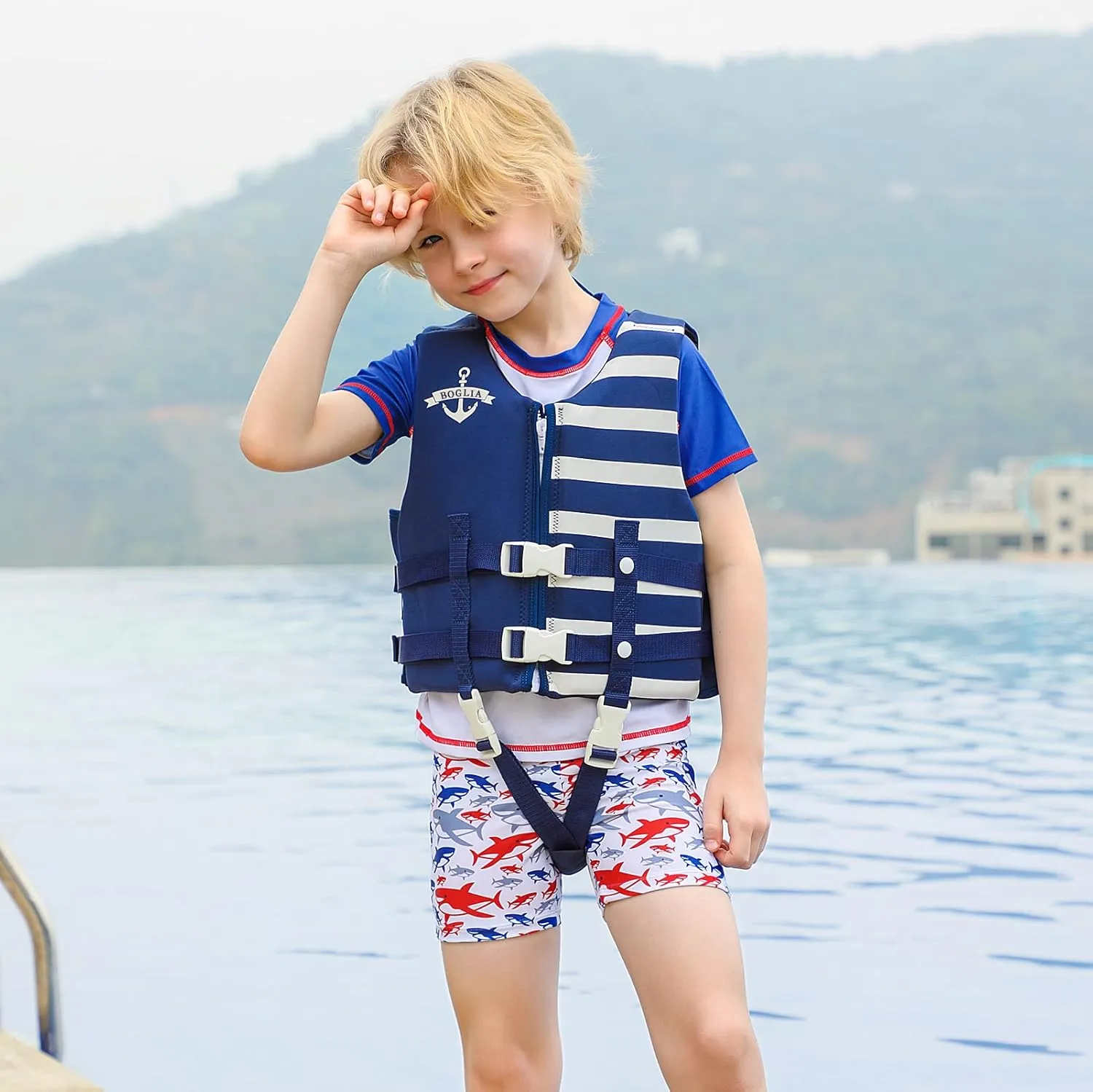 PROTAURI Kids Swim Vest - Toddlers Swimming Buoyancy Floation Swimwear for Learn to Swim Age 1-9 Years/50N