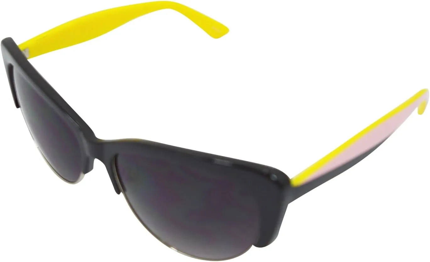 Retro Vintage Inspired 50's Mod Half Frame Cat Eye Sunglasses UV 400 Protection
