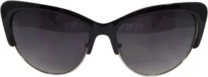 Retro Vintage Inspired 50's Mod Half Frame Cat Eye Sunglasses UV 400 Protection